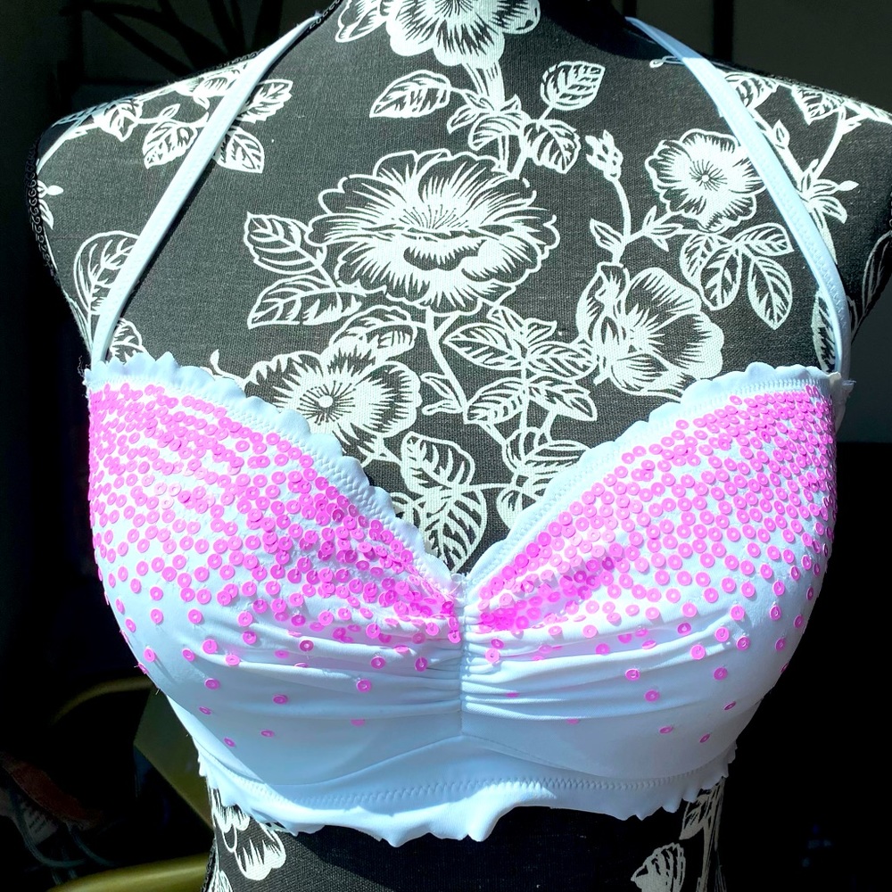 VS confetti sequin bikini top